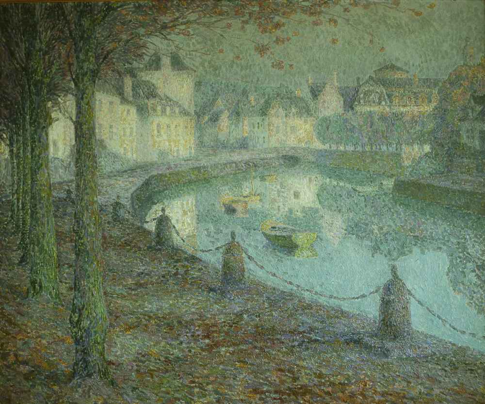 La Petite ville au matin, Quimperlé, 1919