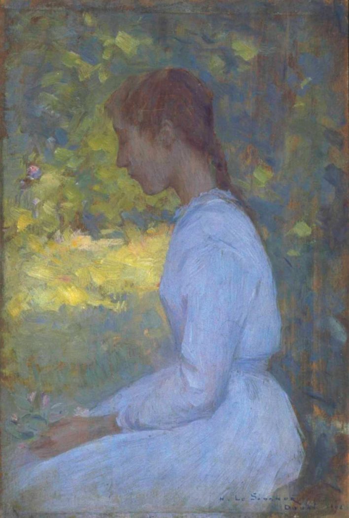 Jeune fille de profil, Étaples, 1892