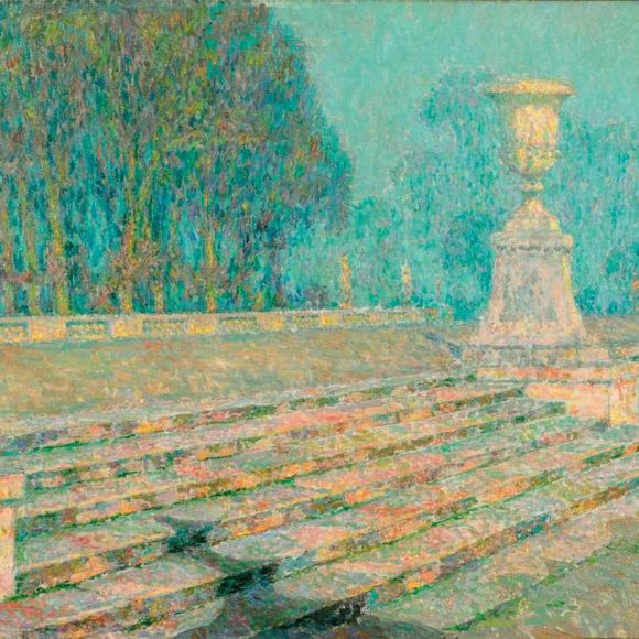 Les Marches de marbre rose, Versailles, 1921