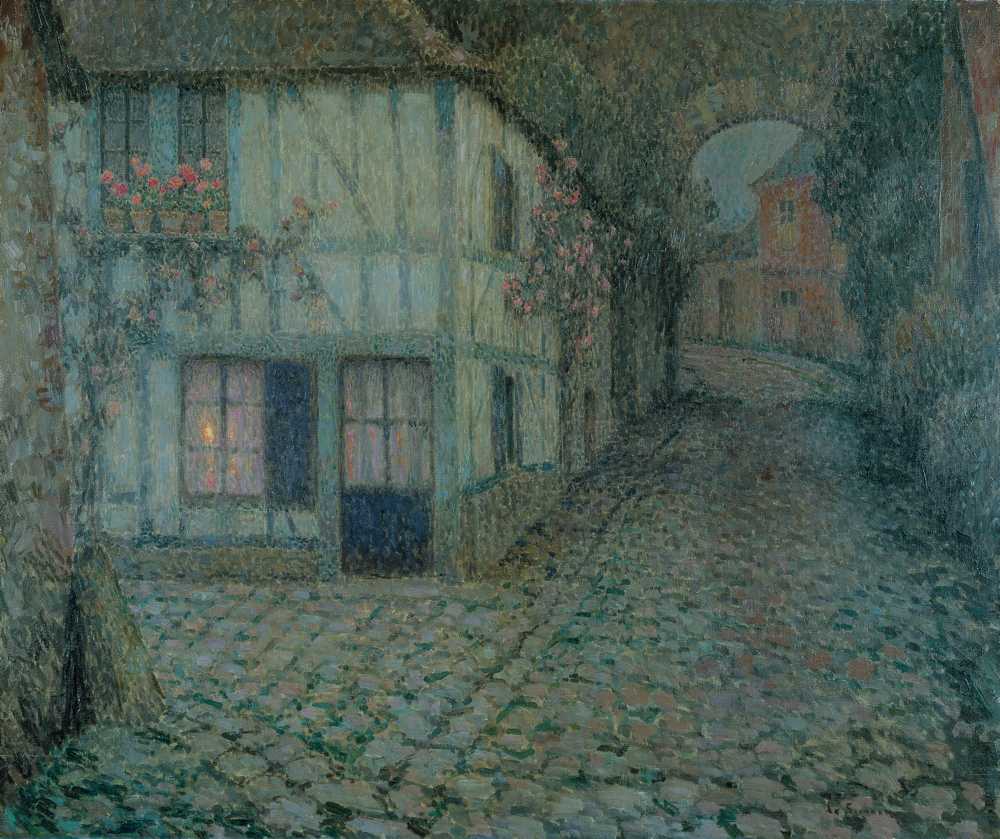 Vieille rue au crépuscule, Gerberoy, 1924
