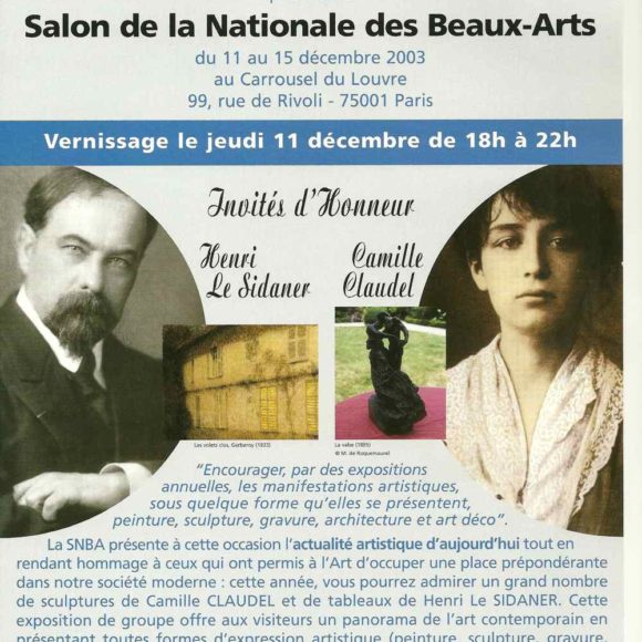 Salon de la Nationale des beaux-arts. Hommage à Camille Claudel et Henri Le Sidaner